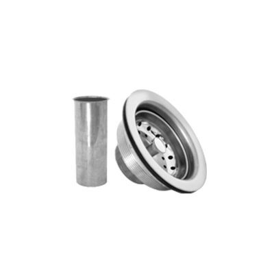 208127 FLEXIMATIC - Contracanasta para fregadero de acero inoxidable con tubo de acero inoxidable 4406 Fleximatic