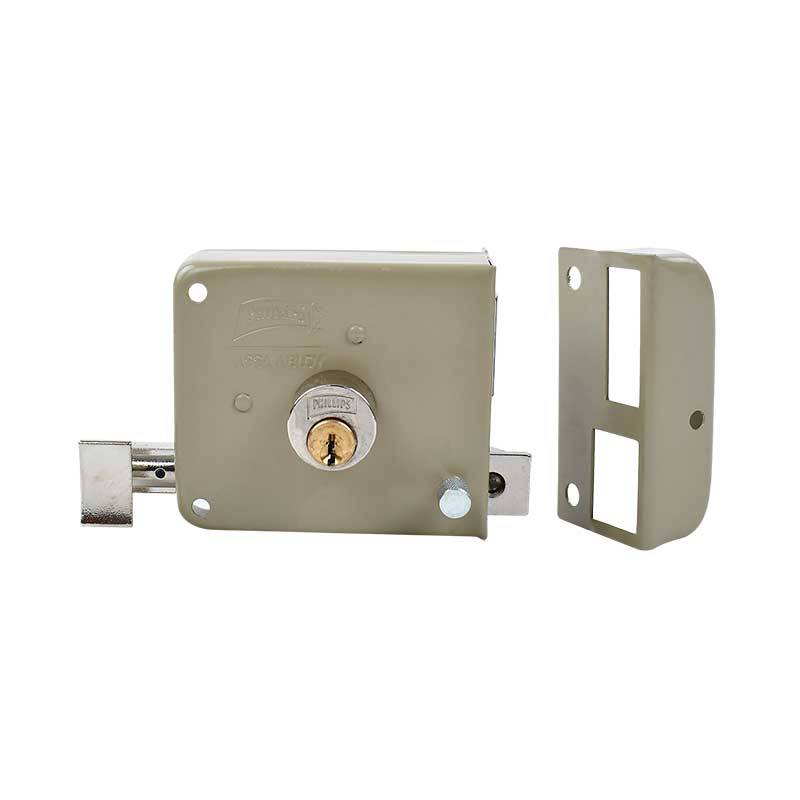 209990 PHILLIPS - Cerradura sobreponer derecha beige clasica caja Phillips