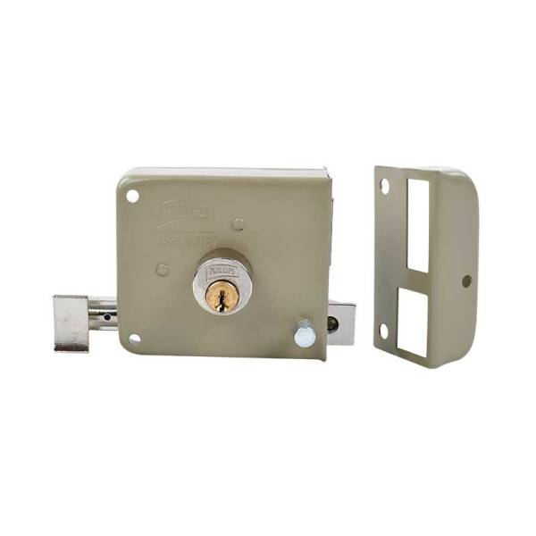209990 PHILLIPS - Cerradura sobreponer derecha beige clasica caja Phillips