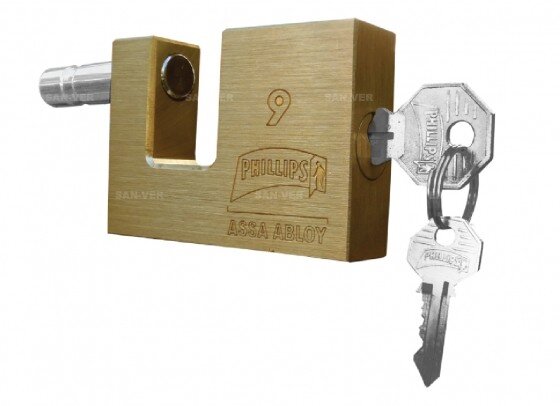 210505 PHILLIPS - Candado metalico 71mm llave tradicional antipalanca Phillips