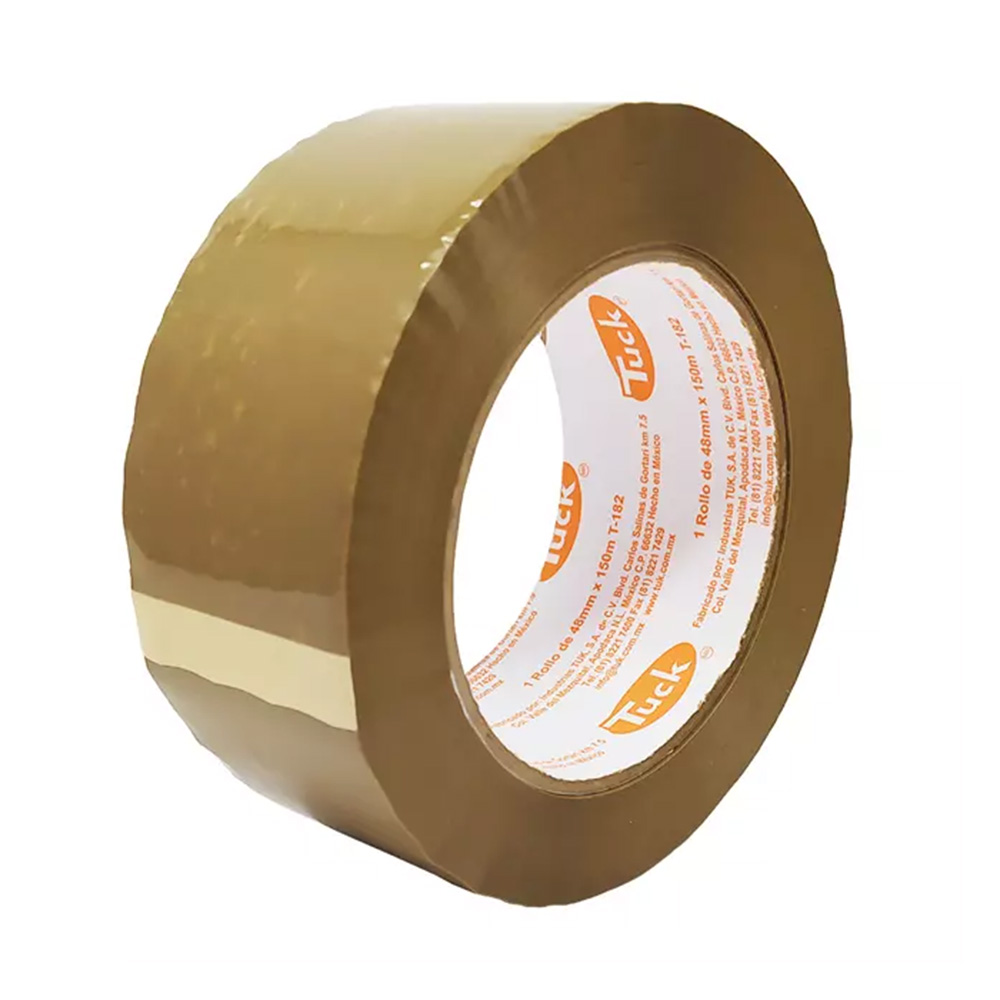 211054 TUK - Cinta de empaque canela 48mm x 150mt adhesivo hot melt 182 Tuk