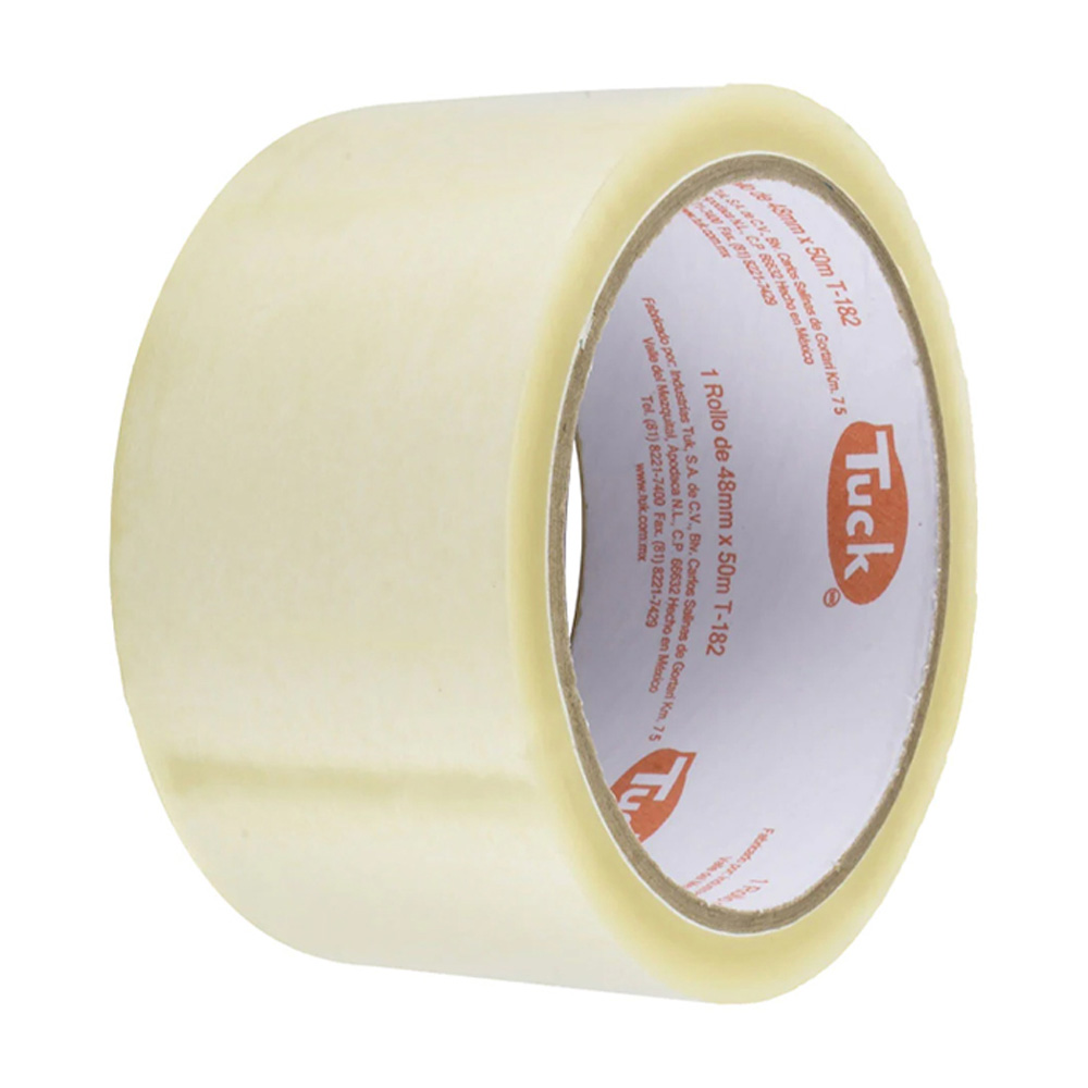 211055 TUK - Cinta de empaque transp 48mm x 050mt adhesivo hot melt 182 Tuk