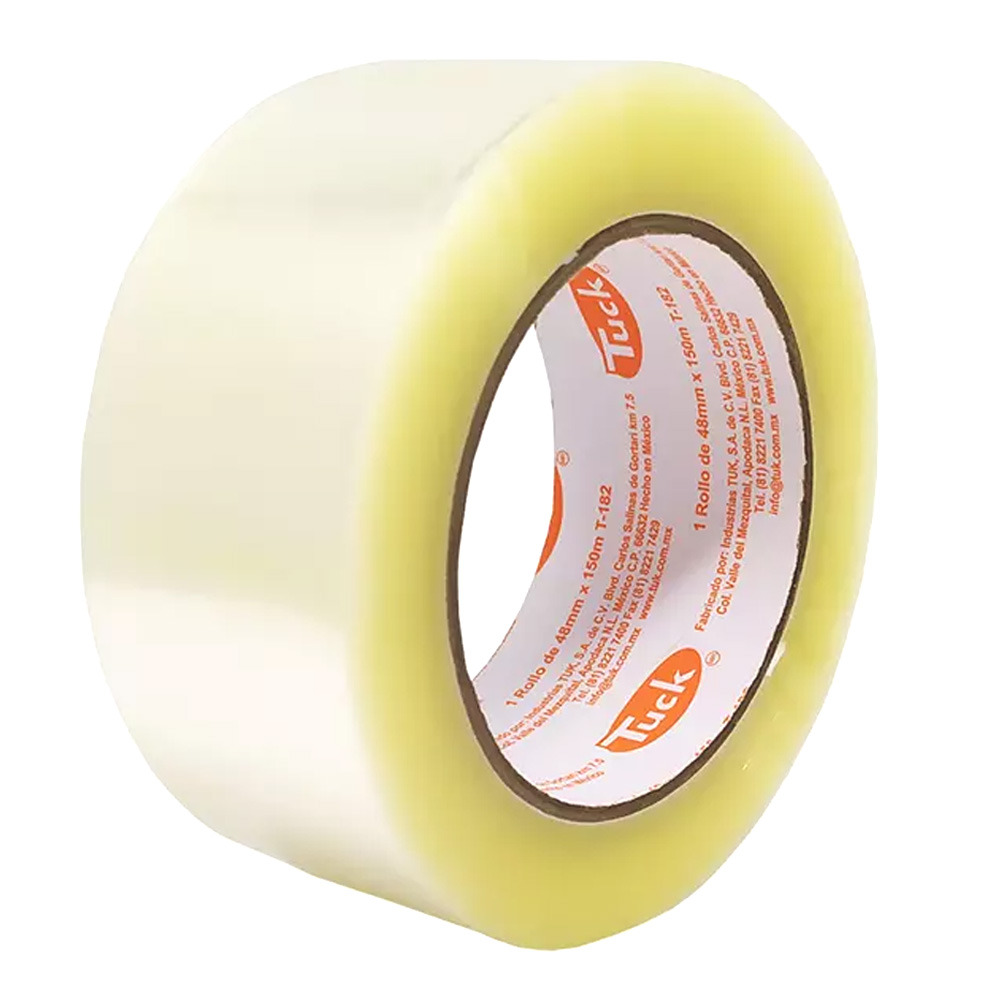 211057 TUK - Cinta de empaque transp 48mm x 150mt adhesivo hot melt 182 Tuk