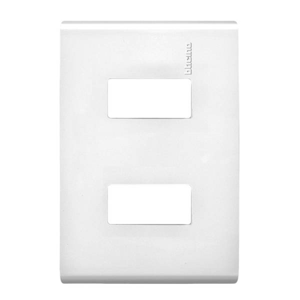 211071 MODUS PRO - Placa 2 ventanas blanco Modus Pro Bticino