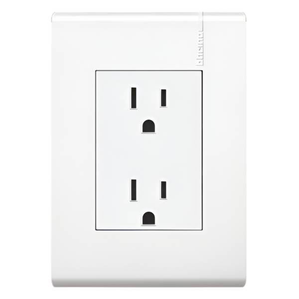 211073 MODUS PRO - Placa con contacto duplex 2p+t PI blanco Modus Pro Bticino