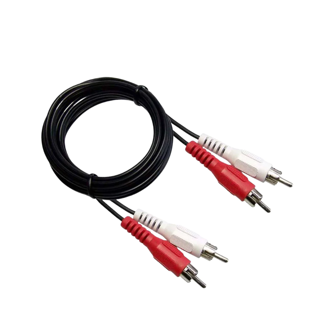 211125 KLEY - Cable RCA para audio 2 conexiones macho 3.60mt cab006 Kley
