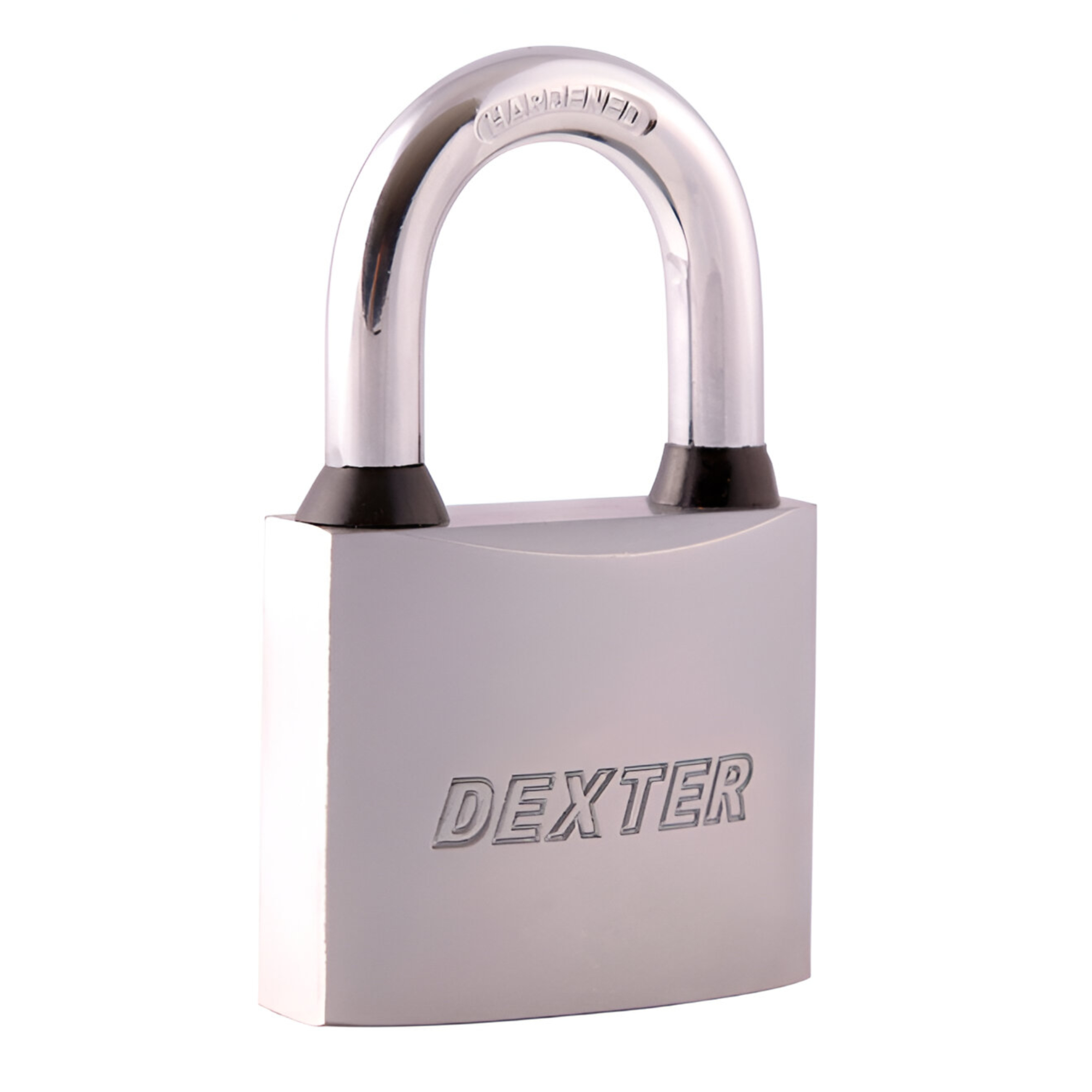 211870 DEXTER - Candado metalico 40mm llave de puntos gancho corto satinado en blister Dexter