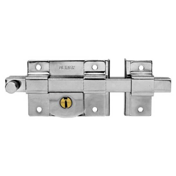 211885 DEXTER - Cerradura barra fija derecha llave tradicional cromada caja Dexter