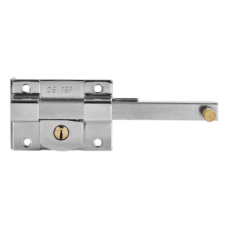 211890 DEXTER - Cerradura barra libre izquierda llave tradicional cromada caja Dexter