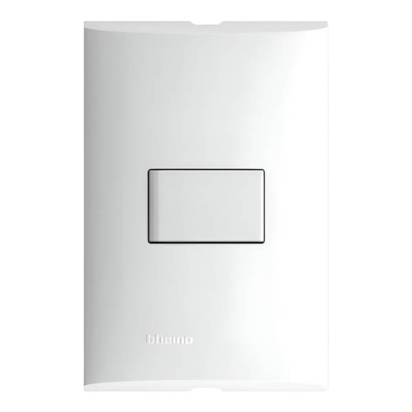 212322 FORZA - Placa 1 ventana con apagador sencillo blanco Forza Bticino