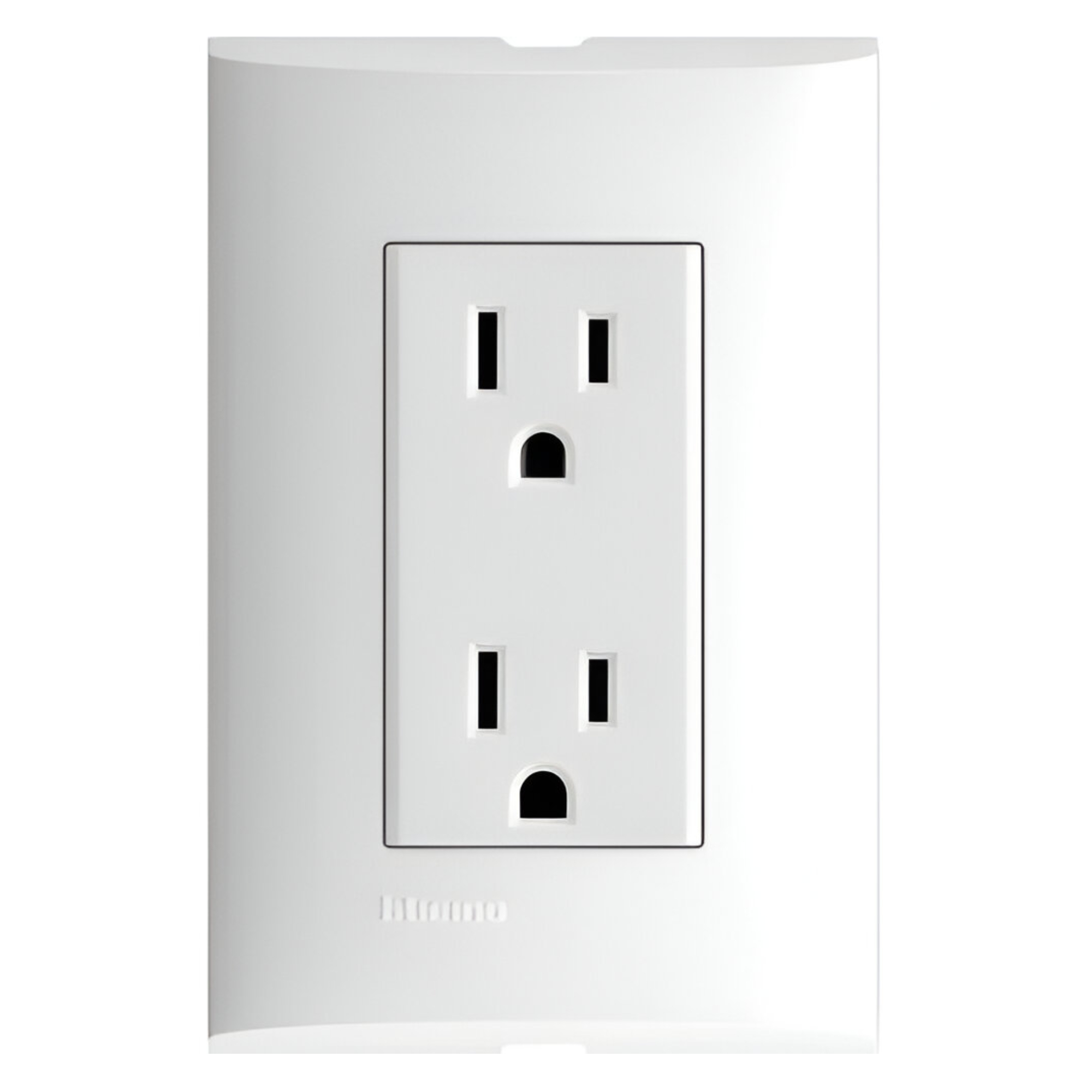 212330 FORZA - Placa con contacto duplex 2p+t blanco Forza Bticino