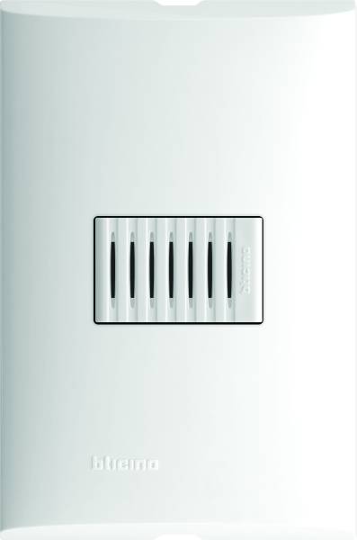 212333 FORZA - Placa 1 ventana con zumbador blanco Forza Bticino