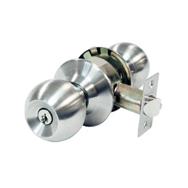 212518 PHILIPS - Cerradura cilindrica llave boton cromado mate Sigma Phillips