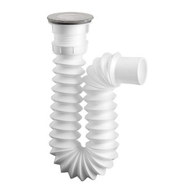 212561 FLEXIMATIC - Trampa para fregadero flexible PVC con rejilla acero inoxidable tipo p 2234 Fleximatic