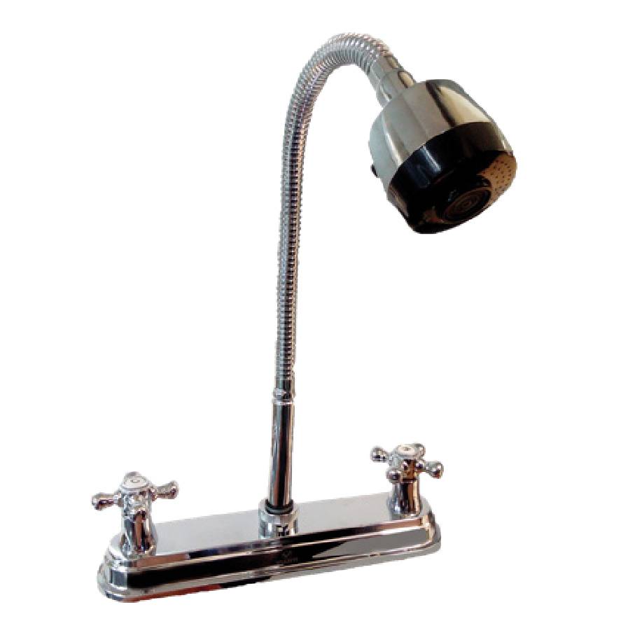 213203 VIANTI - Mezcladora fregadero zinc tipo flexible maneral cruz cromada MFVZ007 Vianti