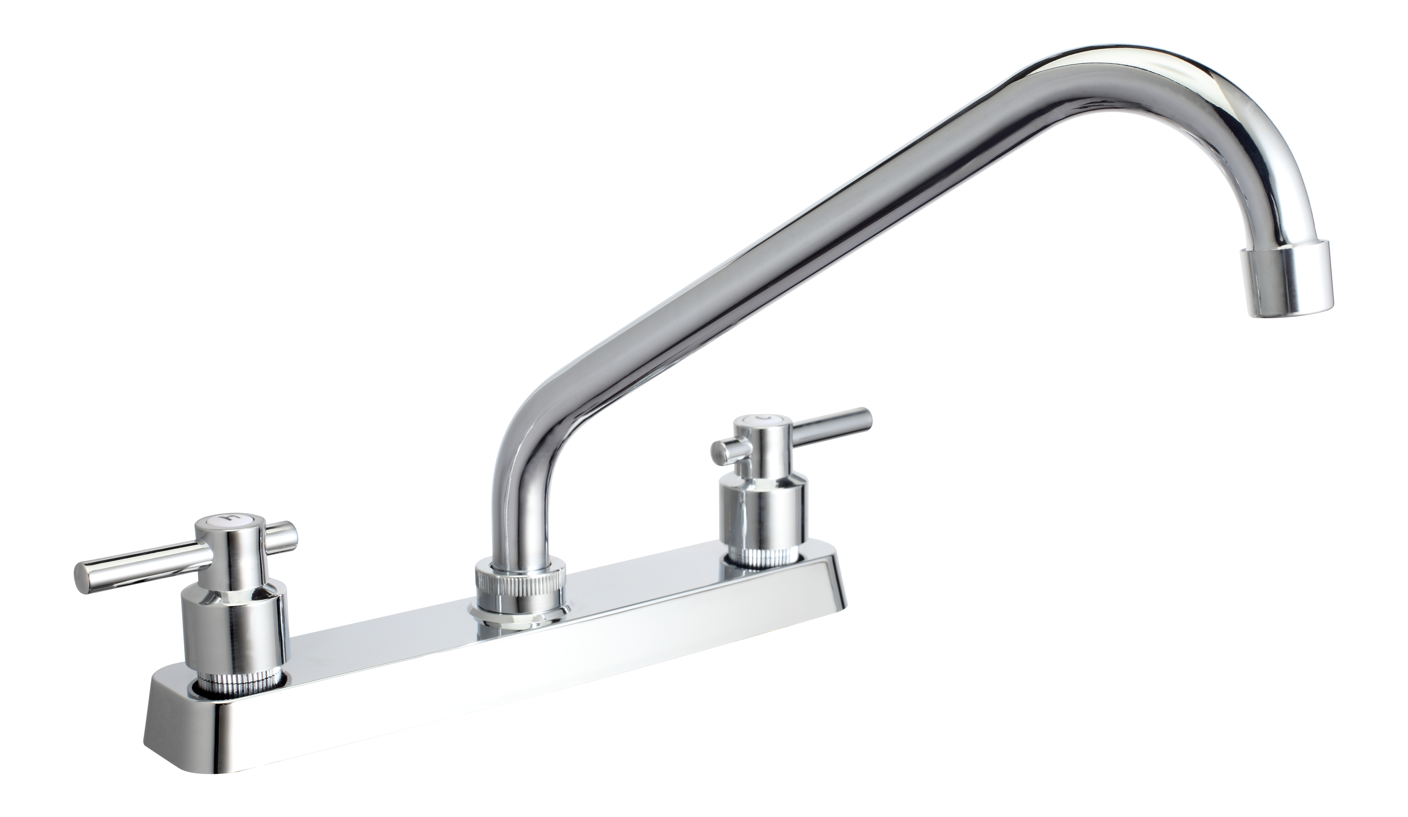 213205 VIANTI - Mezcladora fregadero plastica tipo standard maneral palanca 1/4 de vuelta cromada MFVP002 Vianti