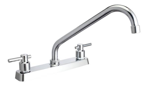 213205 VIANTI - Mezcladora fregadero plastica tipo standard maneral palanca 1/4 de vuelta cromada MFVP002 Vianti