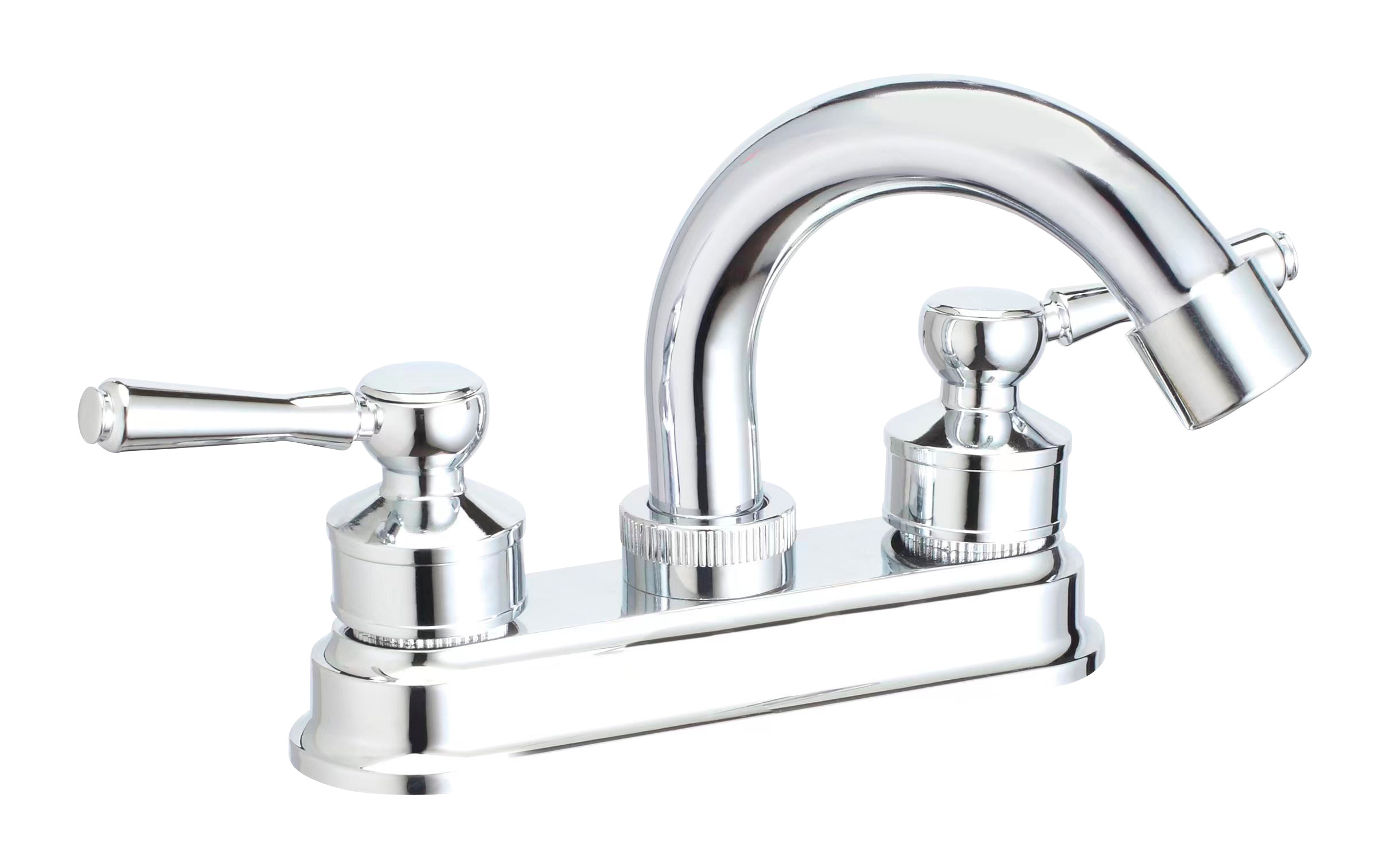 213240 VIANTI - Mezcladora lavabo zinc tipo curvo maneral palanca 1/4 de vuelta cromada MLVZ006 Vianti