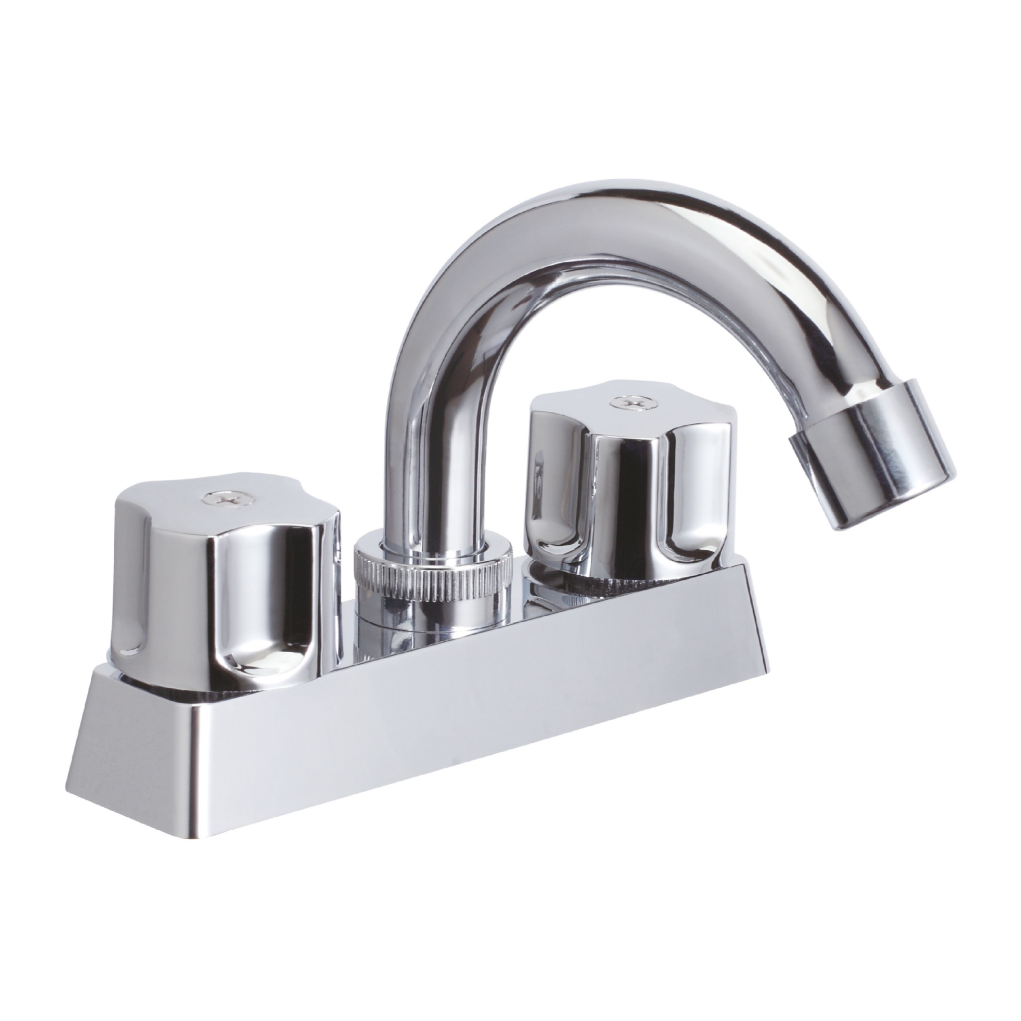 213241 VIANTI - Mezcladora lavabo zinc tipo curvo maneral standard cromada MLVZ007 Vianti