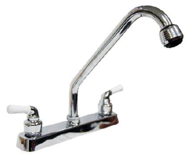 213242 VIANTI - Mezcladora fregadero zinc tipo standard maneral palanca 1/4 de vuelta cromada MFVZ002 Vianti