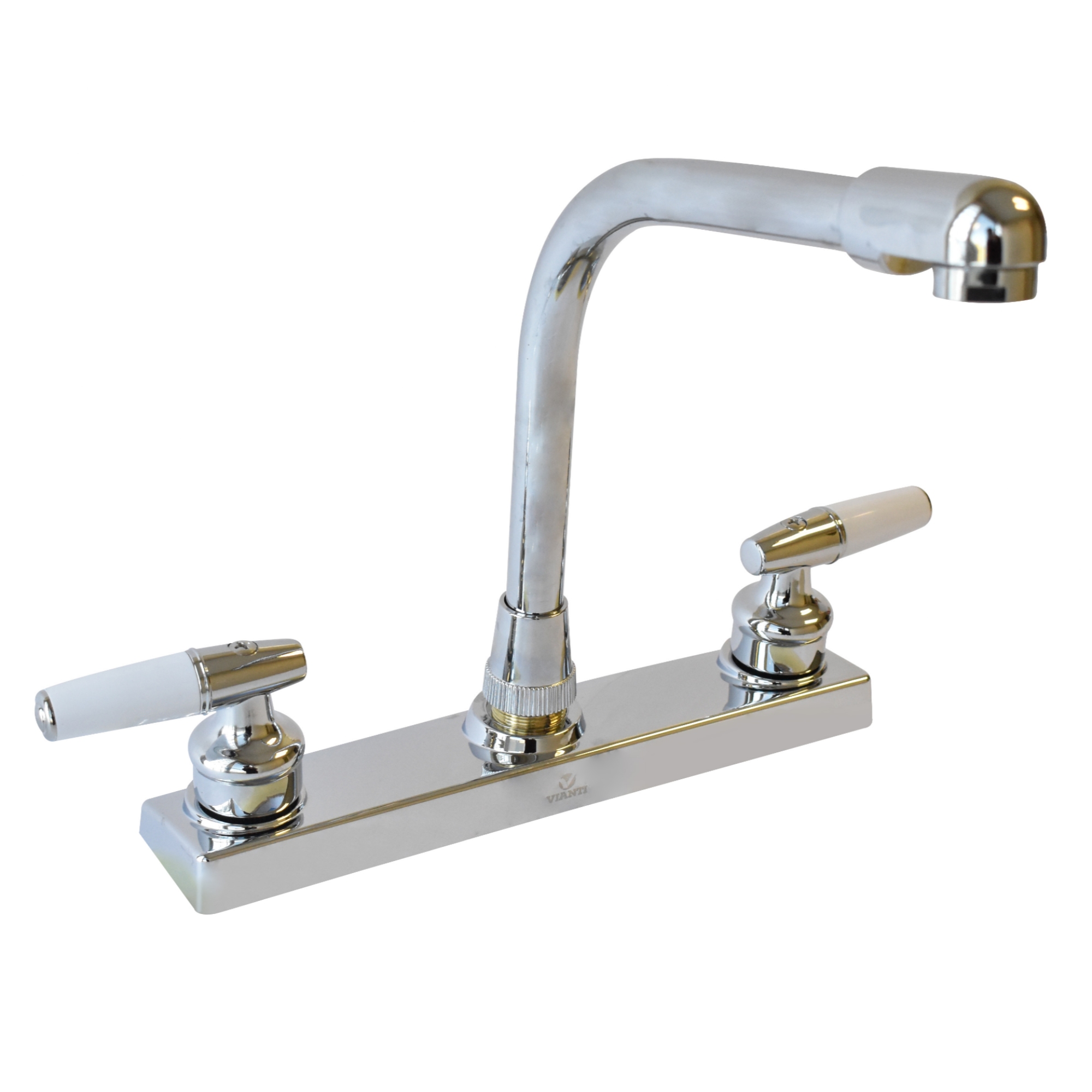213244 VIANTI - Mezcladora fregadero zinc tipo cobra maneral palanca 1/4 de vuelta cromada MFVZ003 Vianti