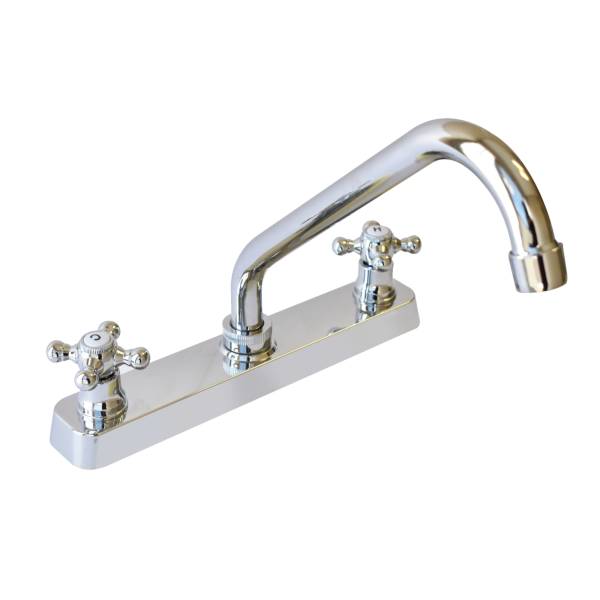 213245 VIANTI - Mezcladora fregadero zinc tipo standard maneral cruz cromada MFVZ005 Vianti