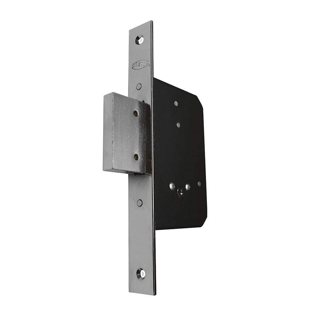 213632 DEXTER - Cerrojo de embutir llave tetra niquel satinado 6377 Dexter