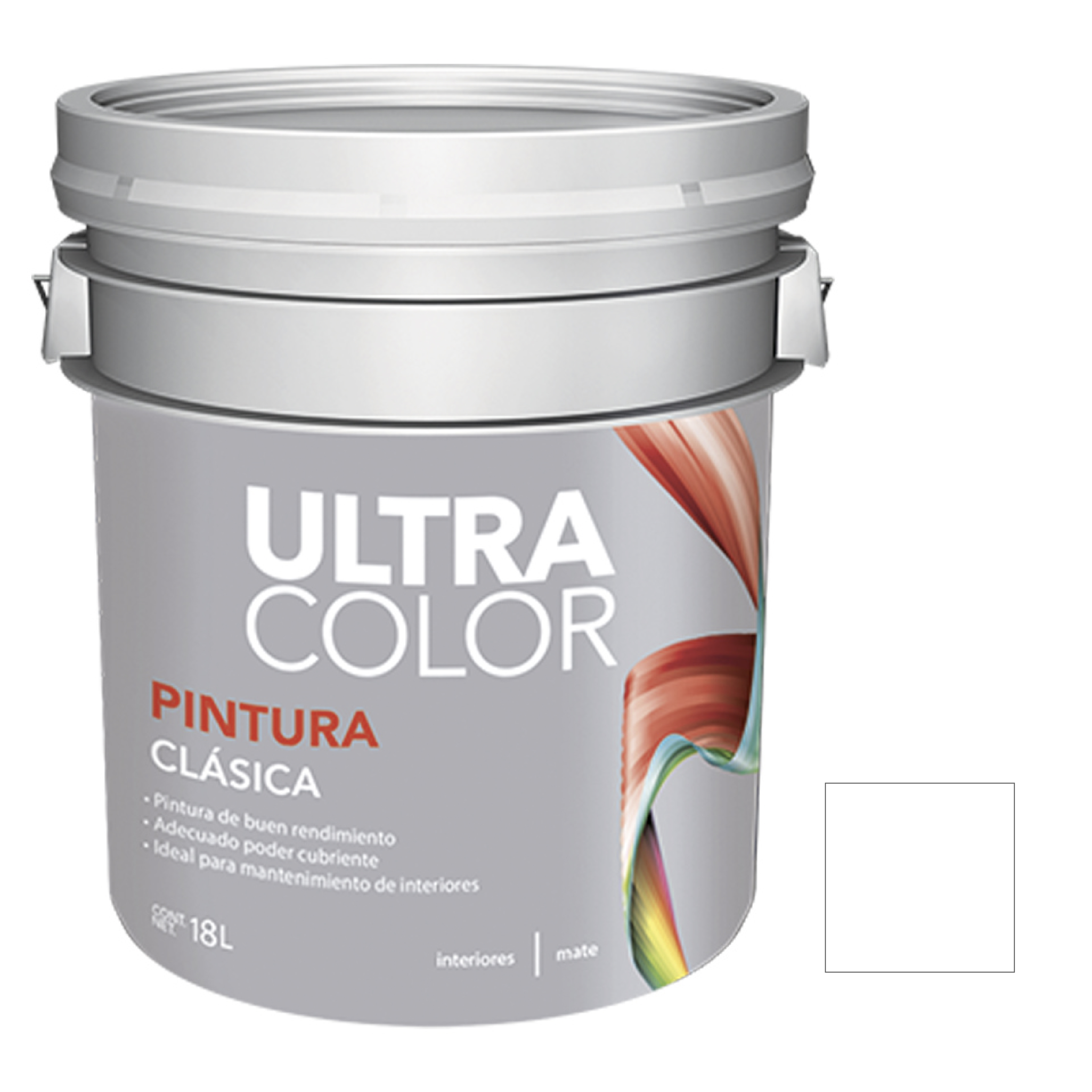 214838 ULTRACOLOR - Pintura vinil clasica blanco 18.0 lt ULTRACOLOR
