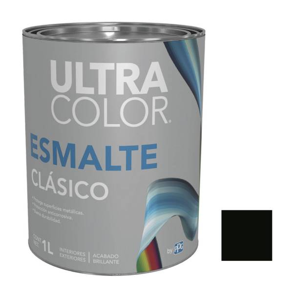 214865 ULTRACOLOR - Esmalte linea clasica negro 1.0l ultracolor