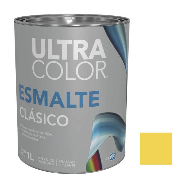 214866 ULTRACOLOR - Esmalte linea clasica amarillo 1.0l ultracolor