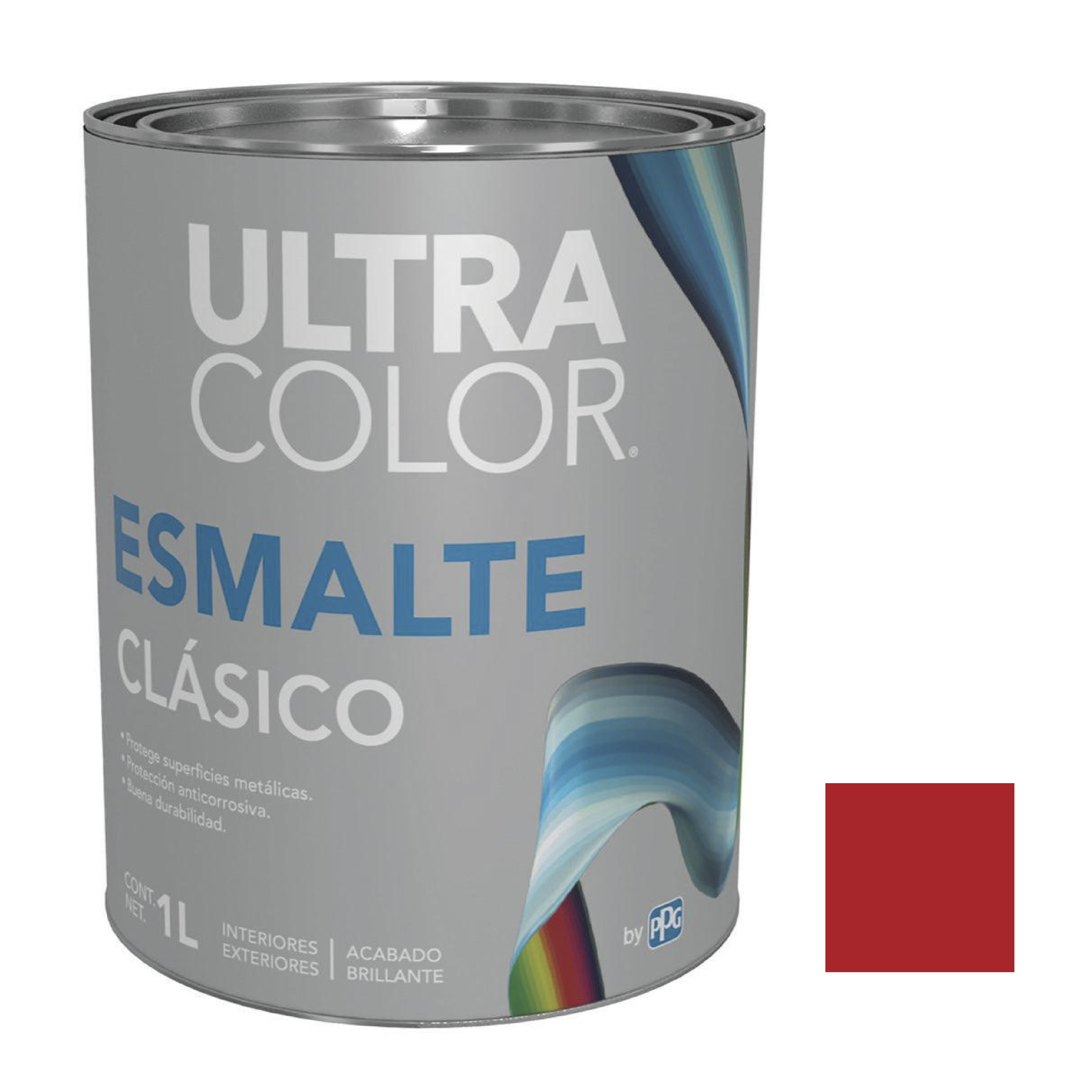 214867 ULTRACOLOR - Esmalte linea clasica rojo 1.0l ultracolor