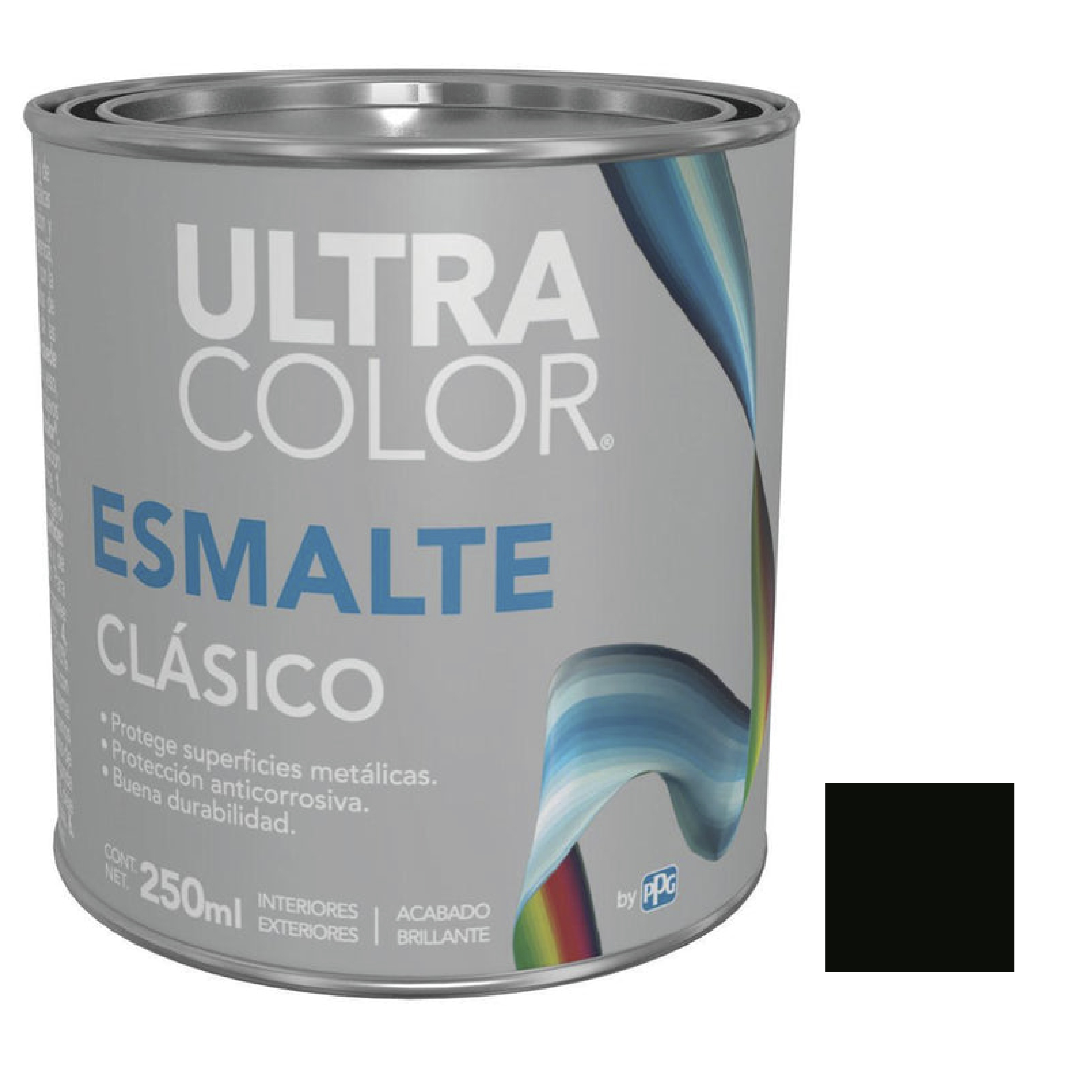 214871 ULTRACOLOR - Esmalte linea clasica negro 0.25l ultracolor