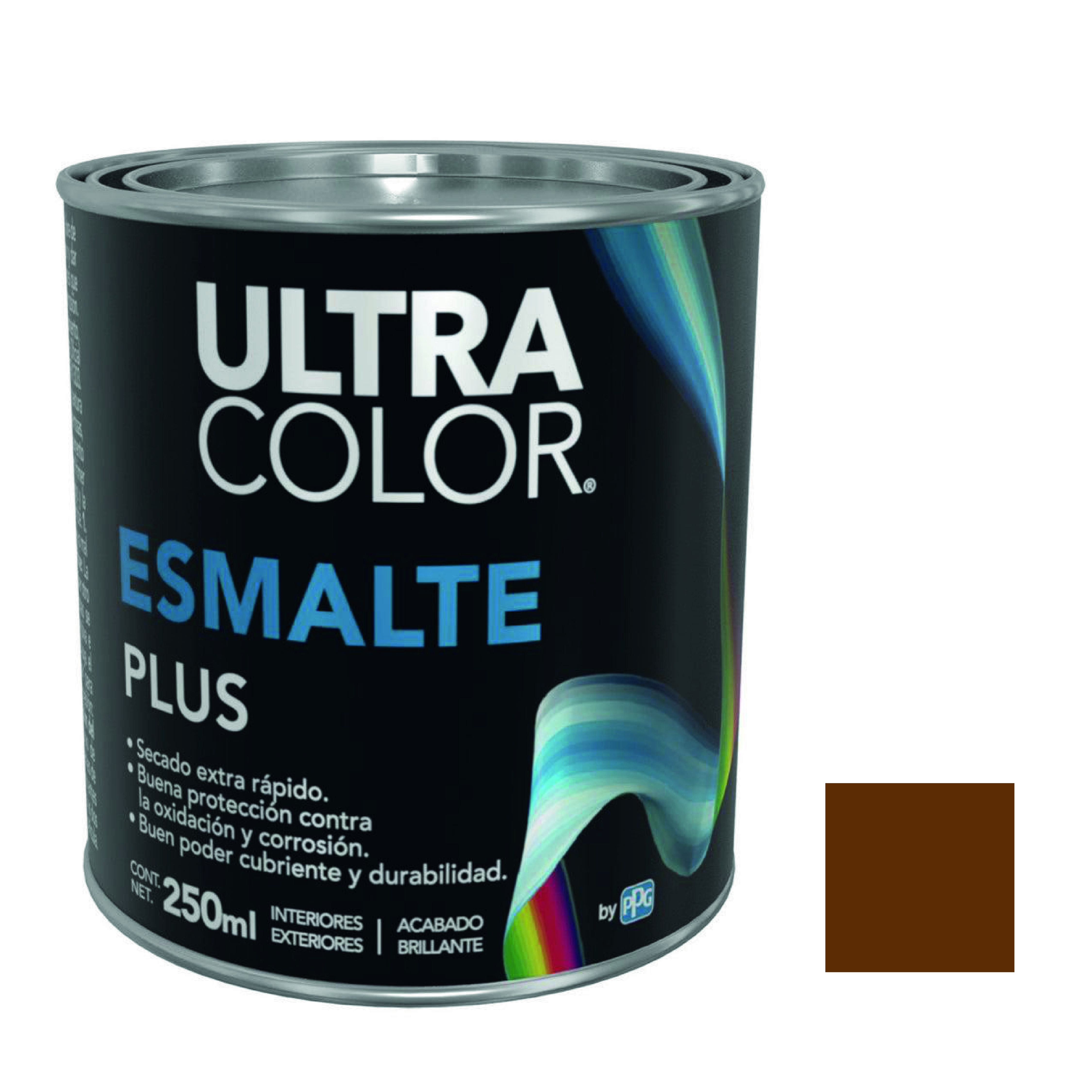 214878 ULTRACOLOR - Esmalte linea plus cafe 0.25l ultracolor