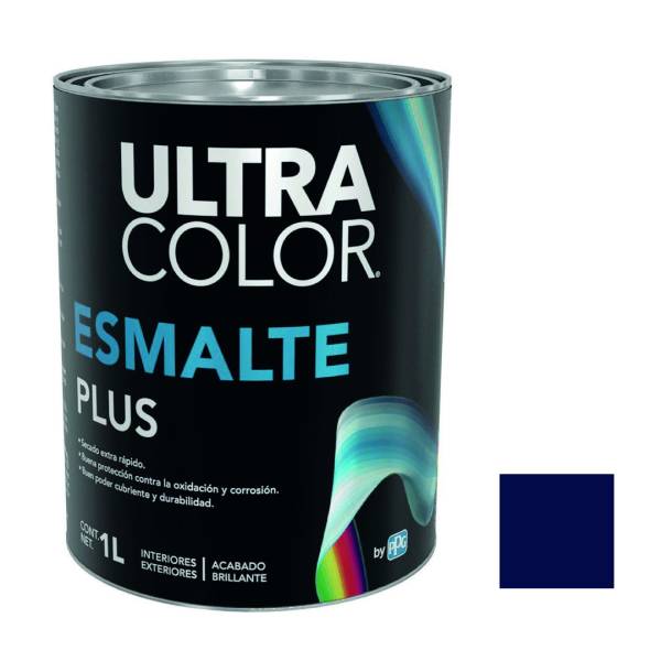 214883 ULTRACOLOR - Esmalte linea plus azul marino 1.0l ultracolor