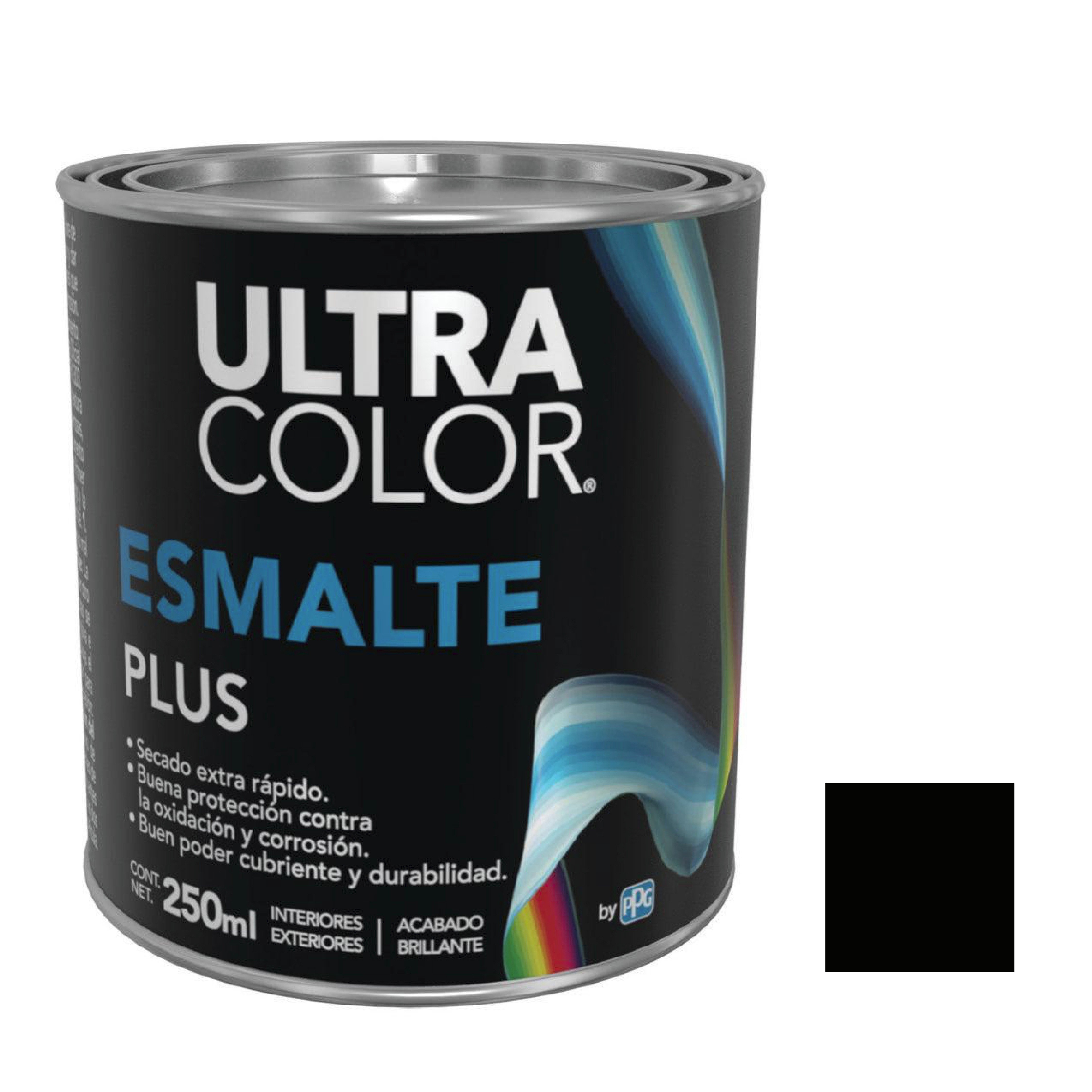 214887 ULTRACOLOR - Esmalte linea plus negro 0.25l ultracolor