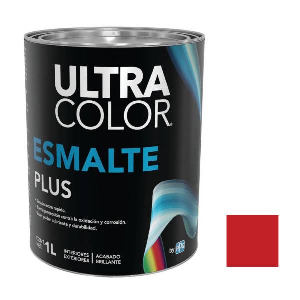 214889 ULTRACOLOR - Esmalte linea plus rojo 1.0l ultracolor