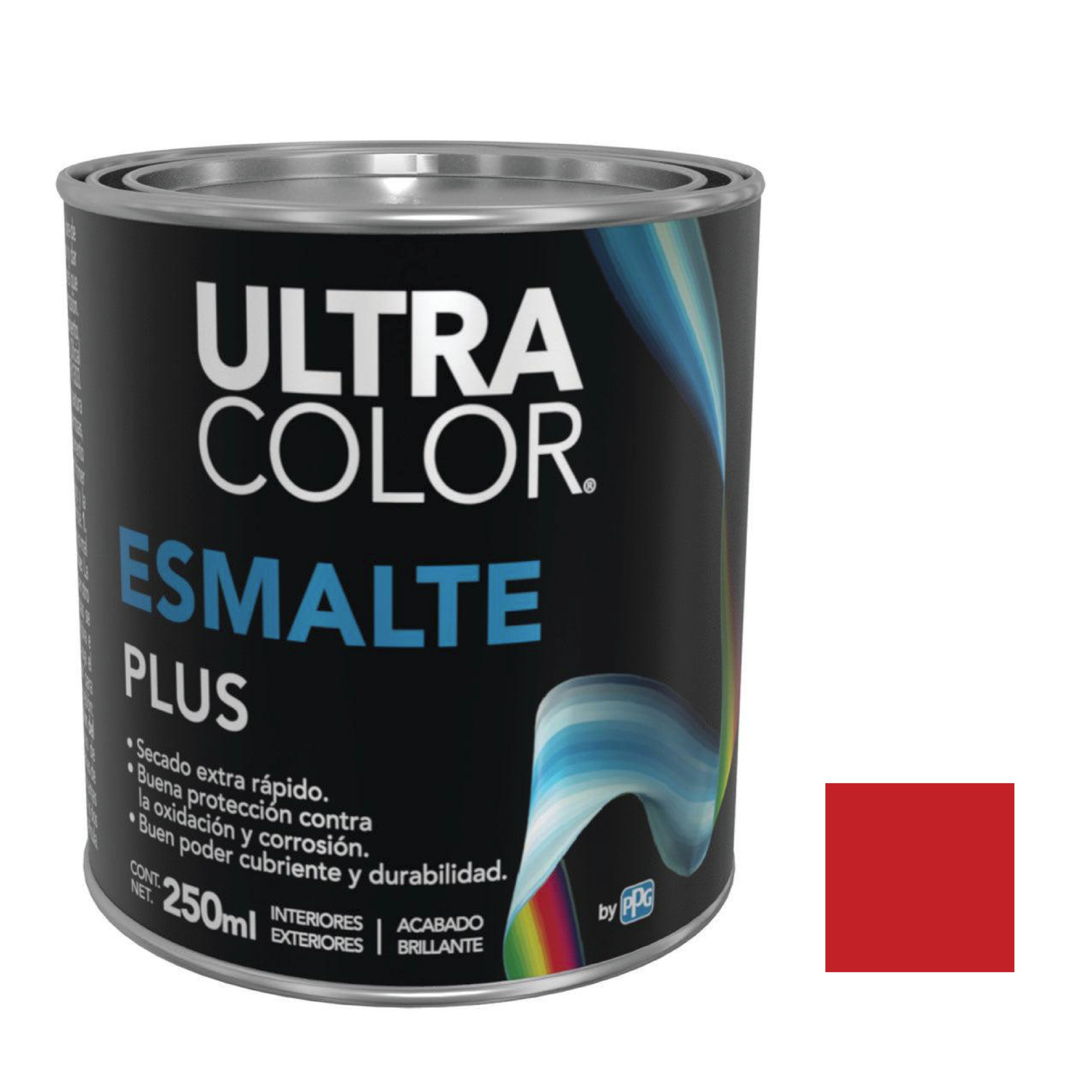 214890 ULTRACOLOR - Esmalte linea plus rojo 0.25l ultracolor