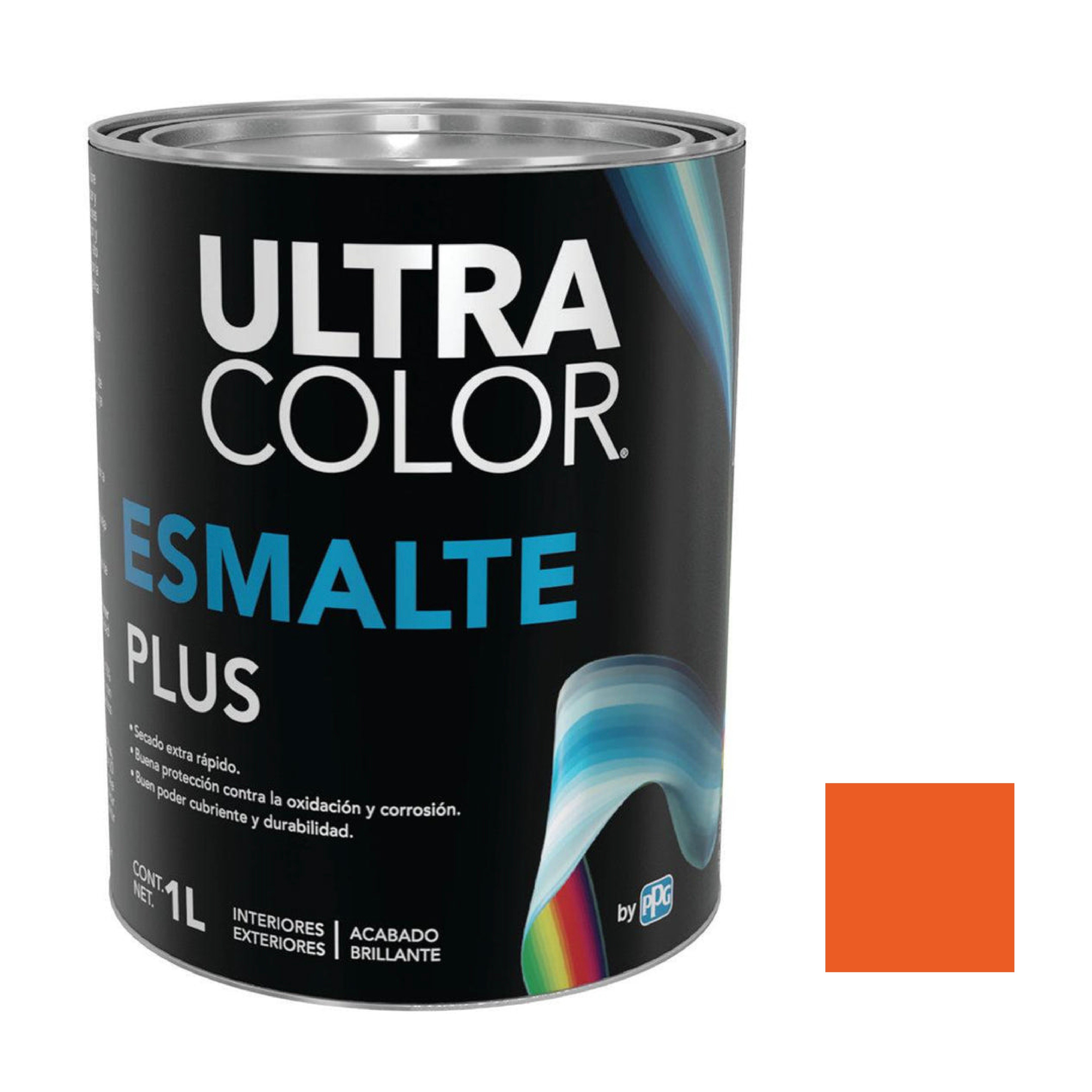 214895 ULTRACOLOR - Esmalte linea plus naranja 1.0l ultracolor