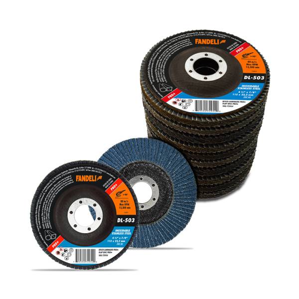 214966 FANDELI - Disco laminado de acero inoxidable 4-1/2