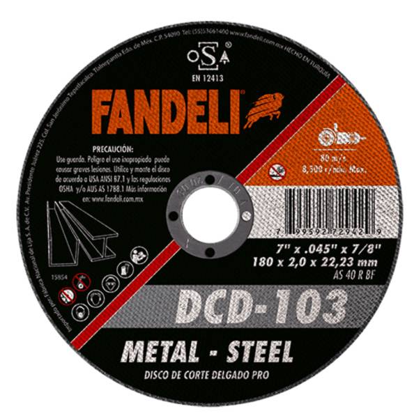 214979 FANDELI - Disco corte metal 7
