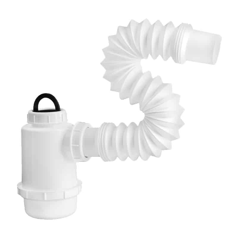 215220 FLEXIMATIC - Media trampa para lavabo y fregadero flexible con registro 2307 Fleximatic