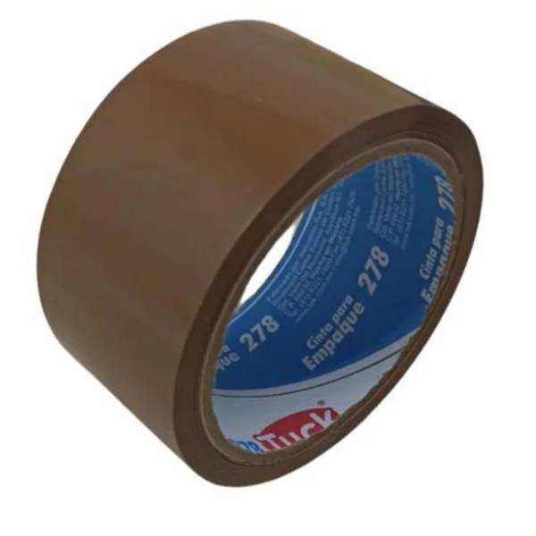 215326 TUK - Cinta de empaque canela 48mm x 100mt adhesivo acrilico 278 Tuk