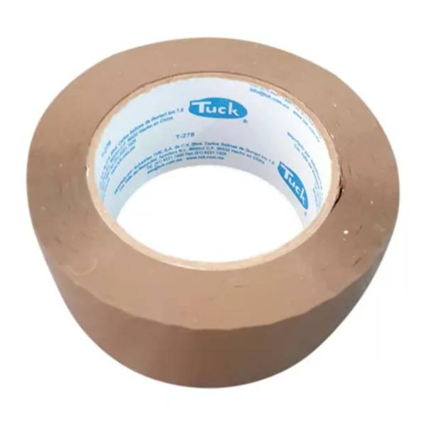 215327 TUK - Cinta de empaque canela 48mm x 150mt adhesivo acrilico 278 Tuk