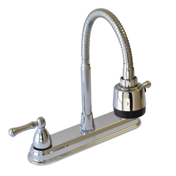 215499 VIANTI - Mezcladora fregadero zinc tipo flexible maneral palanca cromada MFVZ010 Vianti