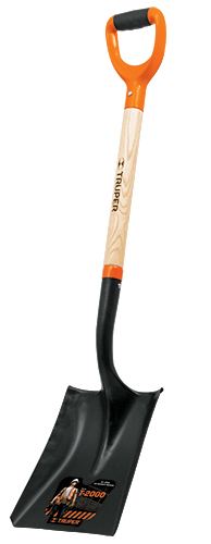 2158 TRUPER - Pala cuadrada t2000 mango de madera puño 