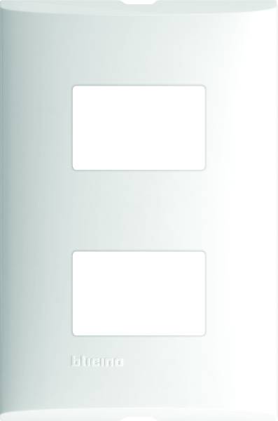 224504 FORZA - Placa 2 ventanas blanco Forza Bticino