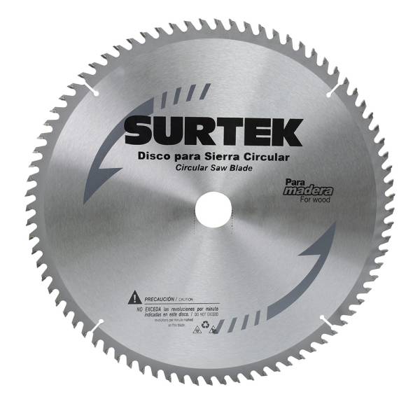 224567 SURTEK - Sierra para madera con 40 dientes de carburo 7-1/4x5/8 120602 Surtek