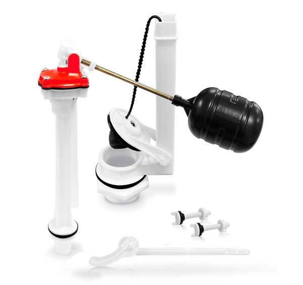 224670 FAMA - Juego de herrajes para sanitario plasticos de 2