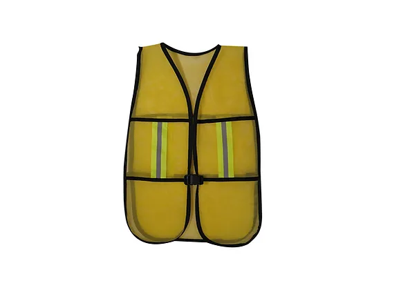 224913 BY LACK - Chaleco de seguridad de malla con reflejante amarillo By Lack