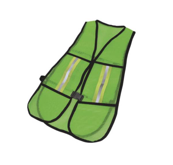 224920 BY LACK - Chaleco de seguridad de malla con reflejante verde By Lack